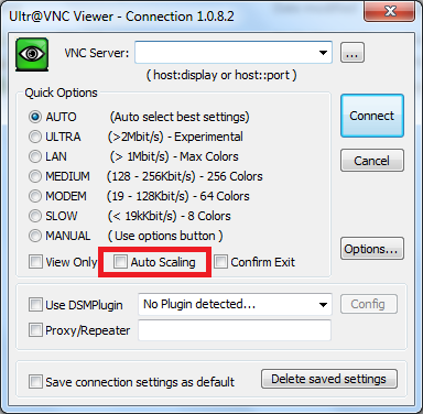 ultravnc viewer invalid vnc server specified